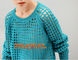Crochet,Women Loose Crochet Knitted Blouse Wears O-Neck Hollow Pullover Wool Sweaters Top supplier