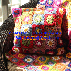 China crochet lace blanket for warm crochet table cloth sofa blanket sierran blanket carpet mats colorful design supplier