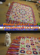 China Handmade Crochet Blankets Towel Blanket Crochet Blanket American Style Plaid Table Cloth supplier