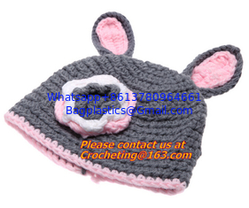 China Crochet Knitting Costume Soft Adorable Clothes Photo Photography Props Hats &amp; Caps supplier