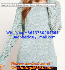 China Crochet sweater, Lady's Hollow Out Crocheted Pullover O Neck Long Sleeve Casual Knitted Slim Women Sweater supplier
