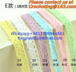 China elegant 4.8-5cm width 10 yard / lot DIY handmade craft crocheted lace trim for garments supplier
