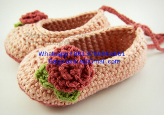 China Newborn baby girl shoes crochet baby shoes infant sandals crochet kids sliper, shoes supplier