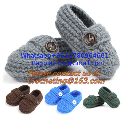 China Baby Booties, Socks Knitted, Newborn Loafers Shoes Plain Infant Slippers Footwear, knitwea supplier