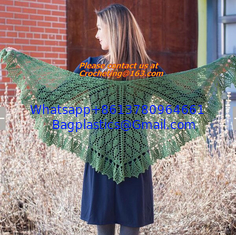 China Lady's Crochet Knitted Shawl,Hand Knitted Shawl ,Women Poncho, Free Knitting Crochet Woman supplier
