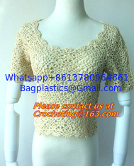 China Blouse Vintage Sleeve, White Black Crochet Casual Shirts Tops, tops, crocheted garment supplier