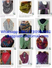 China Fashion Accessory New Style Knitting Scarf Loopschal Wave Knit Scarf, Crocheted Ruffle Sca supplier