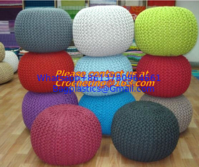China knitted pouf ottoman, Knitted pouf, Straw Cushion Tatami Mat Cushion Pad Play Balcony Wind supplier