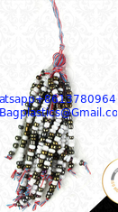 China Hot product wholesale home decorative curtain tieback tassel in stock, pom pom tassel with beads supplier