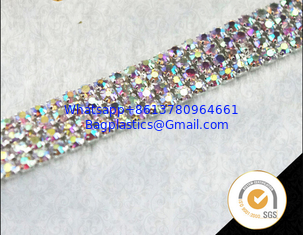 China Wedding bling bling crystal chain for jewelry decorative trim fancy accessory clothing rhinestone cup chain wholesale supplier