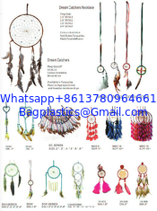 China Handmade Dream Catcher Net Pure White Wall Hanging Decoration with Feather for Nice Dreams Craft Gift supplier