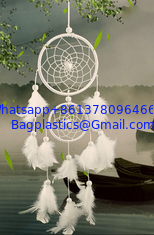 China White Dream Catcher Feather Decoration Home Decor Yiwu Craft, Party Decoration pretty Colors Available Wholesale Indian supplier