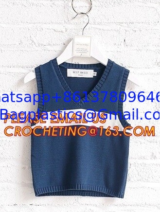 Hot Sale Sleeveless Hand Knit Baby Boys Stylish Sweaters Fashion