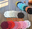 Handmade crochet Pure manual processing wool woven mat cup mat, handmade cup mat supplier