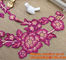 Diy sewing accessories handmade embroidered peony Flower Patch 3D flower motif applique supplier