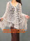 women yarn knitted hollow out crochet poncho to keep warm and fashion shawls supplier