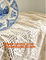 Round Hand Crochet table clothing - table cover - white , for wedding and banquet supplier