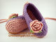 Crochet Baby Boy Booties Socks Knitted Newborn Loafers Shoes Plain Infant Slippers Footwea supplier