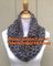 Knit Grey Scarf,Custom acrylic knitted scarf, Knit Scarf, Fashion hand knitted wool shawl supplier