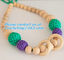 Candy Colors Crochet Round Wooden Beads Necklace For Women, baby, fashion, clothes, bead supplier