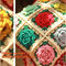 Handmade 100% Cotton Dimensional Flower Crochet Pillow Cushion Cover Decorative Cushion We supplier