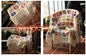 Handmade Crochet Pastoral Floral Blankets Decorative Sofa cover /Sofa Backrest Towel Weddi supplier
