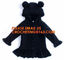 Superior quality kid sweater cute hooded girls thick dress coat, Commercial 100% cotton knitted kids long girls pullover supplier