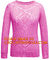 Long Sleeve Casual Hollow Pointelle Knit Pullover Women Spring Sweater supplier