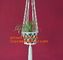 Wholesale Promotional Garden 4 sets Plant Hanger Macrame Jute 4 Legs 48 Inch with Beads, Best Recommended supplier