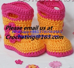 China New shoes for baby girl 12 colors knitted booties Newborn crochet booties baby moccasins first walker shoes supplier