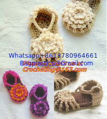China Baby Boy Girl Infant Knit Shoes Handmade Crochet Booties supplier