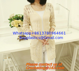 China Spring/Fall Hot Selling Fashion Women's Clothing Brand See Through White Short Sleeve Crochet Net Lace Cardigan supplier