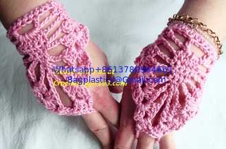 China Fashion Style Ladies Knitted Fingerless Winter Thermal Warm Hand Warmer Faux Rabbit Fur Mittens Luvas Gloves supplier