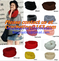 China Large Women Warm Winter Long Striped Shawl Wrap Tassel Scarf Thick Wool Crochet Scarves supplier