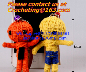 China Crochet Doll toys knitting wool stuffed doll toy for phone Accessories Children toy supplier