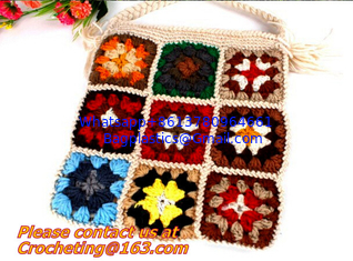 China Windfall yarn bag knitted bags handmade crocheted female shoulder bag sttend women's supplier