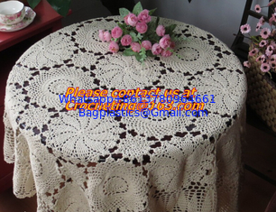 China needle flower round table cloth fashion reminisced 100% cotton tables, cloth round fashion supplier