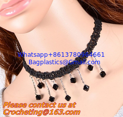 China black lace accessories crochet drop vintage necklaces accessories false collar supplier