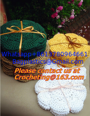 China Cotton Vintage Doily Patterns Colored Crochet Doilies Placemats for Wedding Round Tablemat supplier