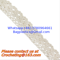 China exquisite elastic stretch Crochet Lace trim handmade 7cm Cotton Lace supplier