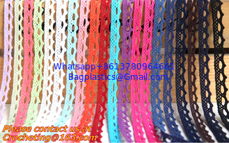 China mixed color 20yards/lot(1.0cm wide) Cotton Crochet Lace Ribbon Wedding Sewing Bridal Bow L supplier