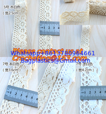 China 5M Ivory 2.5cm Width Vintage Style Cotton Crochet Lace Edge Trim Ribbon Sewing Crafts Fabr supplier