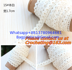 China white cotton lace, trimming lace,crocheted lace for diy,garment accessory supplier