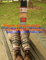 China women deer snowflake jacquard knit boot socks wood feel casual wool acrylic, socks, warmer supplier