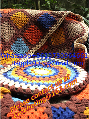 China rustic handmade knitted crochet towel blanket carpet tablecrochet blanket sofa blanket bed supplier