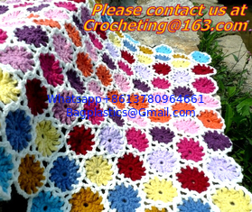 China Crochet Vintage Throw Blankets Hand-Woven Bedspread Bedcover Home Decorate Bed/sofa Blanke supplier