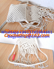 China Women Hippie Bag Hand Crochet Fringed Messenger Bags Tassels Cross Bag Bolso Flecos Bolsas supplier