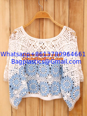 China Crocheted Lace Women Shirts For Dress Cover Up Casual Wearing Summer 2015 new Pull over supplier