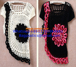 China Crocheted Casual Knitting Feminino Pullovers, Spring Fashion, Womens Apricot, Long Sleeves supplier
