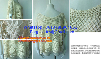 China Hollow out, belt, sexy knitted, crover up, crochet, beach dress, robe femme sund, clothing supplier